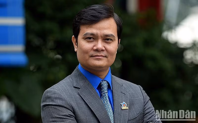 Bui Quang Huy reelegido primer secretario de la Unión de Jóvenes Comunistas Ho Chi Minh. (Fotografía: Nhan Dan)
