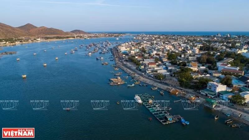 Dam Nai es una laguna de unas mil 200 hectáreas en el distrito de Ninh Hai, provincia de Ninh Thuan. (Fotografía: VNA)
