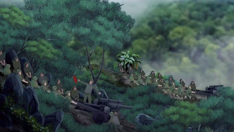 Imágenes de la película animada “El carro del Dien Bien” cuyo estreno está previsto para el 7 de mayo. (Foto: Estudio de Cine de Animación de Vietnam)