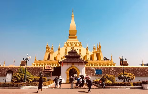 Turistas en Vientiane, Laos. (Foto: toquoc.vn)