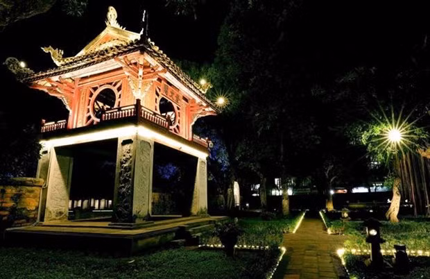Espacio del Templo de la Literatura. (Foto: VNA)