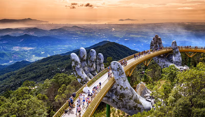 Puente Dorado en Da Nang. (vietnamtourism.gov.vn)