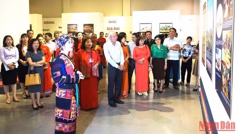 En la exposición. 