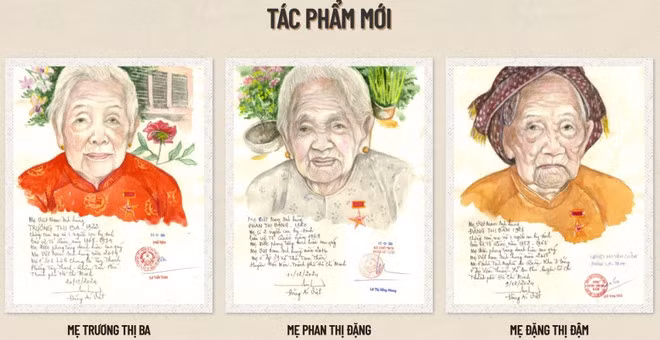 Retratos digitalizados de madres heroicas vietnamitas. (Foto: Capturada desde plataforma digital) Retratos digitalizados de madres heroicas vietnamitas. (Foto: Capturada desde plataforma digital)