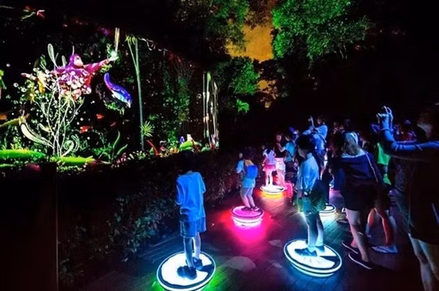Imagen ilustrativa del parque de luces de realidad virtual presentado por la empresa surcoreana Newto. (Foto: Newto)