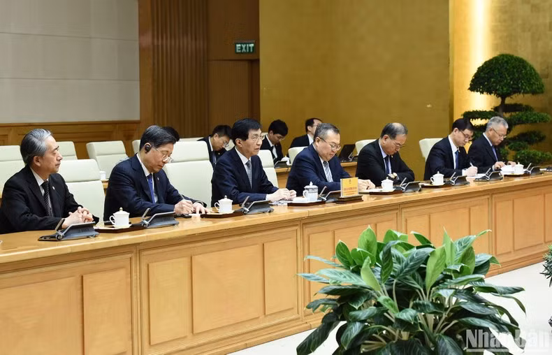 Miembros de la delegación china.
