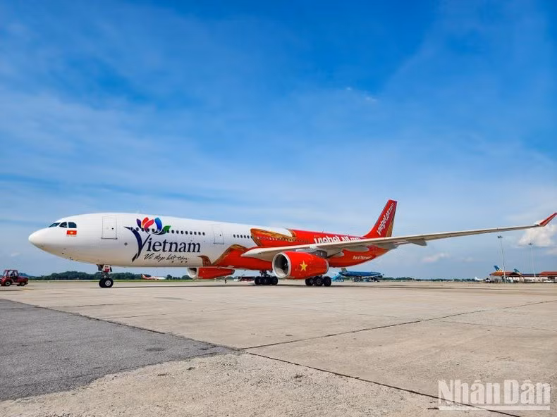 La aerolínea vietnamita Vietjet Air (Foto: Nhan Dan)