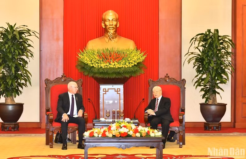 Phu Trong y David Hurley.