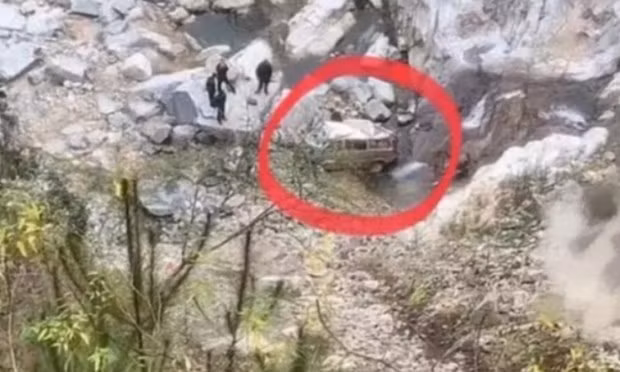 La escena del accidente en la provincia china de Guangxi el 19 de mayo. (Foto: chinanews)