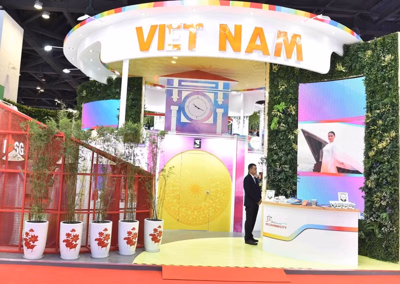 En el pabellón nacional de Vietnam (Foto: VNA)