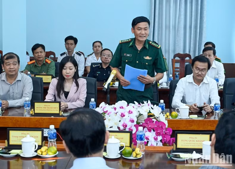 El coronel Le Van Vy, comandante de la Guardia fronteriza de la provincia de Tay Ninh.