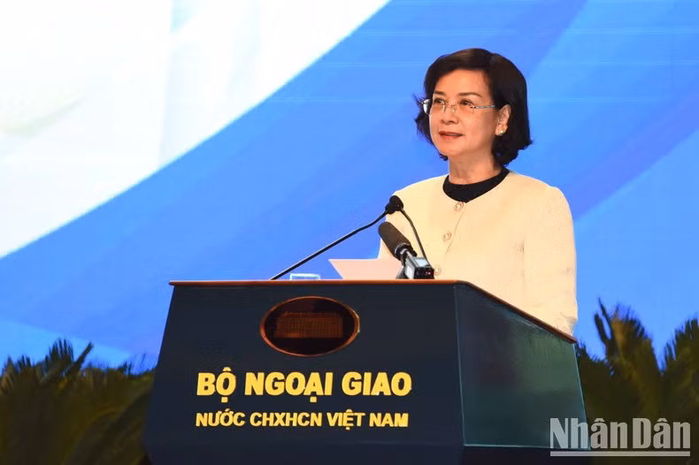 La vicepresidenta del Comité Popular de la provincia de Binh Phuoc, Tran Tuyet Minh.