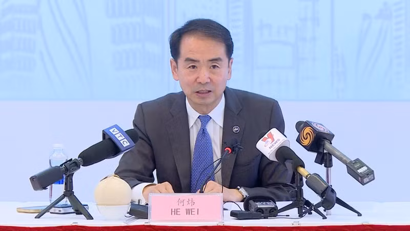 El embajador de China en Vietnam, He Wei. (Foto: VNA)