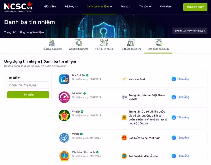 "Aplicaciones oficiales del Gobierno" es el resultado de la cooperación de las partes para ayudar a las personas a identificar aplicaciones confiables de agencias de gestión.