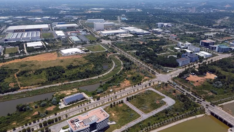 El Parque de alta tecnología Hoa Lac está divido en ocho subdivisiones funcionales.