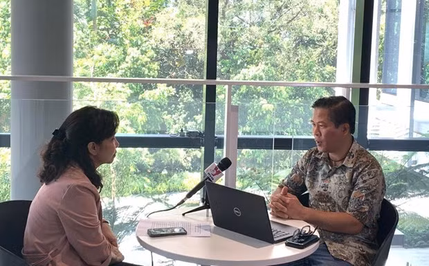 Nguyen Hong Hai en la entrevista (Foto:VNA)