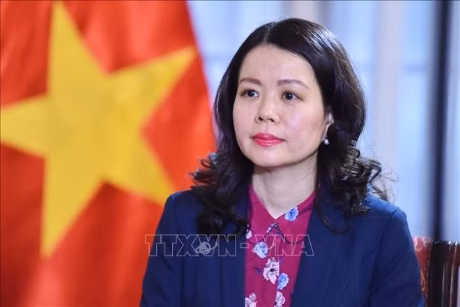 La viceministra de Relaciones Exteriores de Vietnam Nguyen Minh Hang. (Foto: VNA)