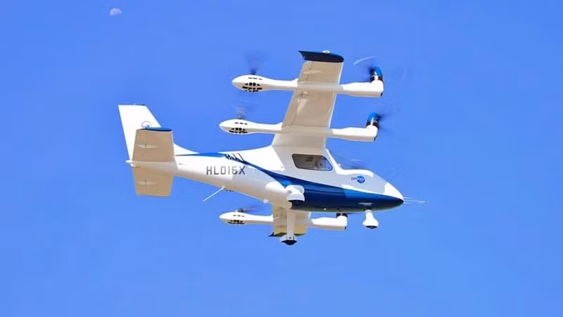 El taxi volador de vehículo aéreo personal/de pasajeros opcionalmente pilotado (OPPAV), fabricado por el Instituto de Investigación Aeroespacial de Corea del Sur y Hyundai Motors Company (Foto: thejakartapost.com)