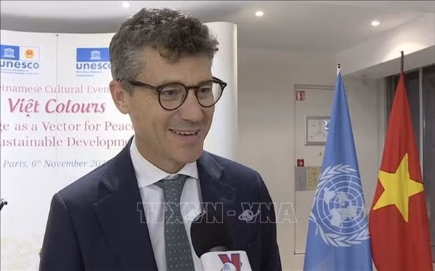 El representante de la Unesco en Vietnam, Jonathan Wallace Baker. (Foto: VNA)