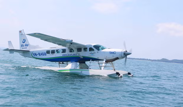 Un hidroavión de la empresa de aviación de Hai Au (Foto: Periódico Quang Ninh)