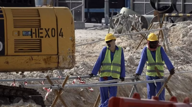Trabajadores en un sitio de construcción (Foto: VNA)