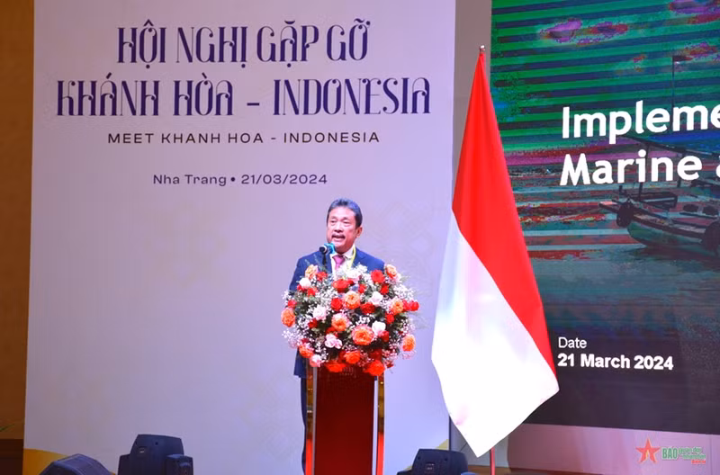 Sakti Wahyu Trenggono, ministro de Asuntos Marítimos y Pesca de Indonesia (Foto: qdnd.vn)