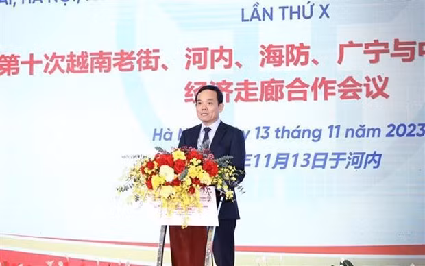 El viceprimer ministro vietnamita Tran Luu Quang en el evento (Foto:VNA)