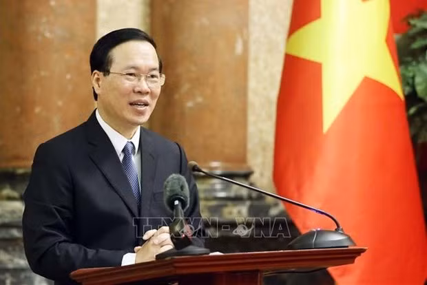 El presidente de Vietnam, Vo Van Thuong. (Foto: VNA)