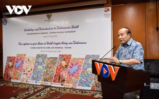 El presidente de VIFA, Tran Minh Hung, interviene en el evento. (Foto: vov.vn)