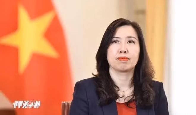 La vicecanciller vietnamita Le Thi Thu Hang. (Foto: VNA)