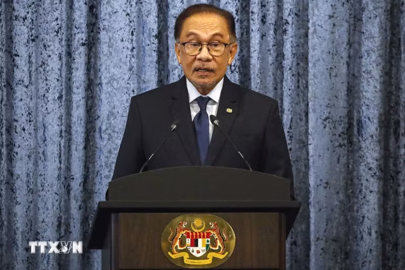 El primer ministro malasio, Anwar Ibrahim. (Fotografía: AFP/VNA)