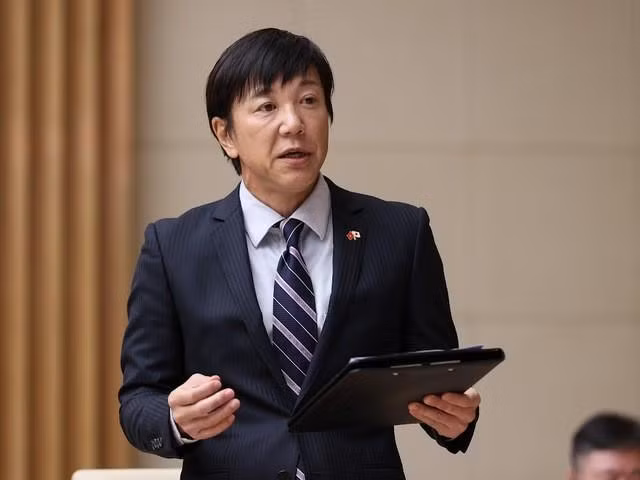 Nakajima Takeo, representante principal de la Jetro en Hanói. (Fotografía: VGP)