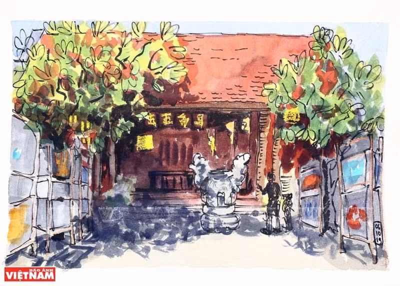 La casa comunal de Hang Bac.