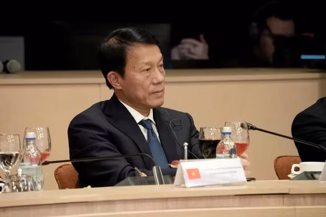 El general Luong Tam Quang, miembro del Buró Político del Comité Central del Partido Comunista de Vietnam y ministro de Seguridad Pública, asiste a la 13ª Conferencia Internacional de altos representantes para asuntos de seguridad, en Rusia. (Fotografía: VNA)