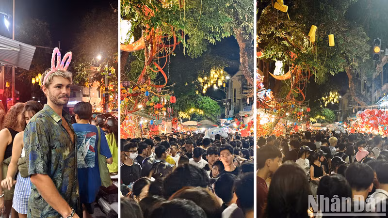 La atmósfera lúdica del Festival del Medio Otoño fascina a muchos turistas extranjeros.