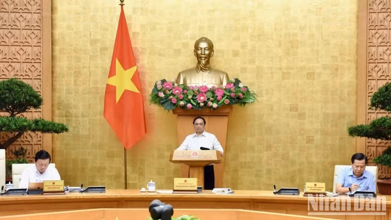 El primer ministro de Vietnam, Pham Minh Chinh, en la cita. (Fotografía: Nhan Dan)