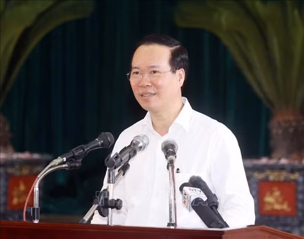 El presidente de Vietnam, Vo Van Thuong. (Fotografía: VNA)