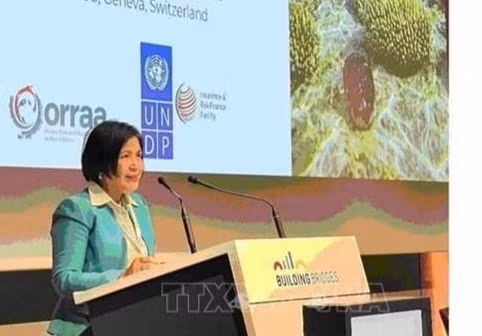 La embajadora Le Thi Tuyet Mai, jefa de la misión de Vietnam ante las Naciones Unidas, la Organización Mundial del Comercio y otros organismos en Ginebra. (Fotografía: VNA)