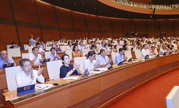 La Asamblea Nacional de Vietnam aprueba la Ley de Cooperativas (modificada). (Fotografía: VNA)