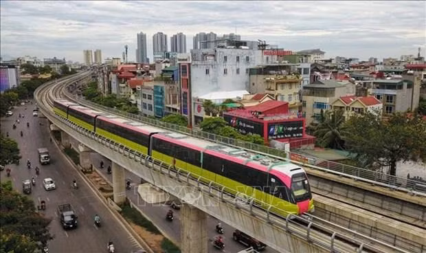 Hanói comienza estudio sobre ruta ferroviaria urbana número 6. (Fotografía: VNA)