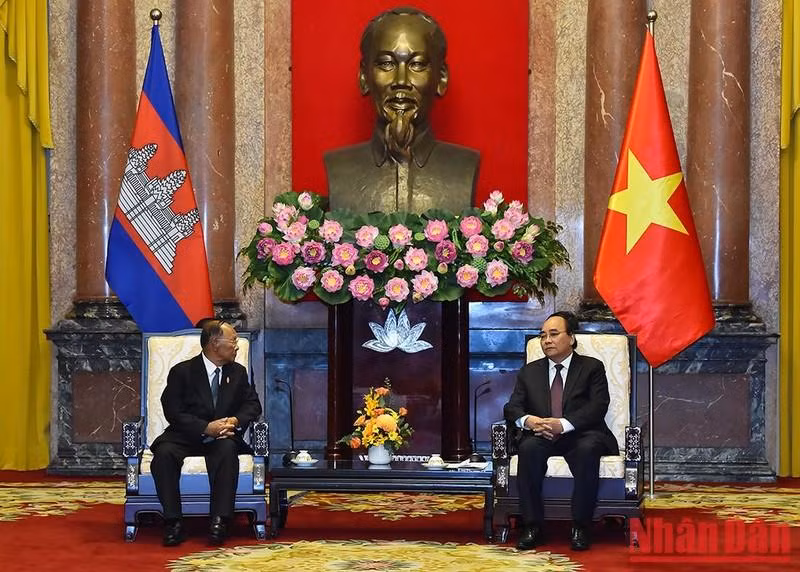 Presidente de Vietnam recibe a titular de Asamblea Nacional de Camboya ảnh 3