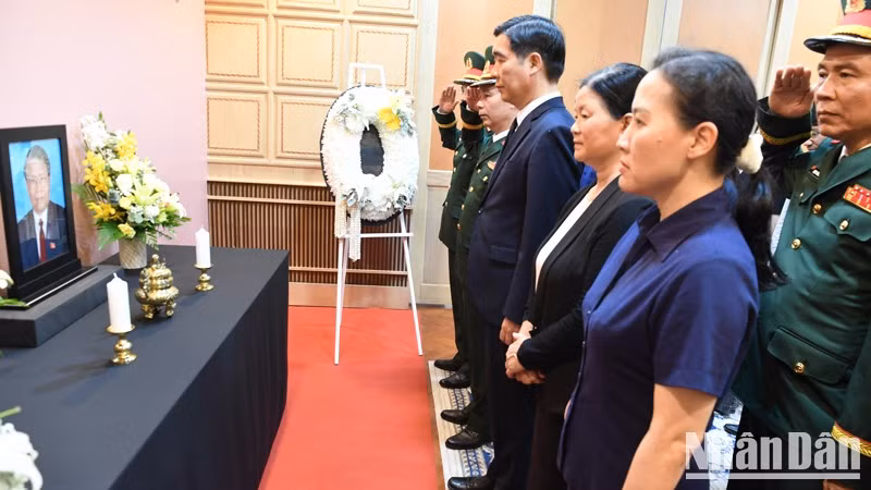 Escena del acto organizado por la Embajada de Vietnam en Tailandia.