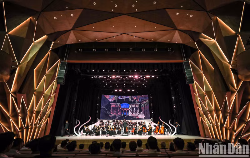 En el teatro de Ho Guom. (Fotografía: Nhan Dan)