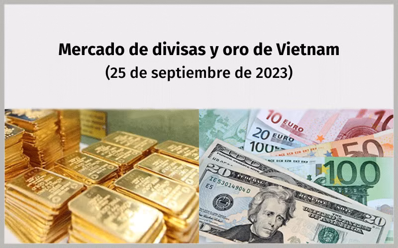 Infografía: Mercado de divisas y oro de Vietnam - 25 de septiembre de 2023