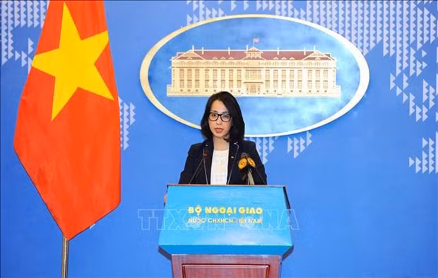 La portavoz adjunta de la Cancillería vietnamita Pham Thu Hang. (Fotografía: VNA)