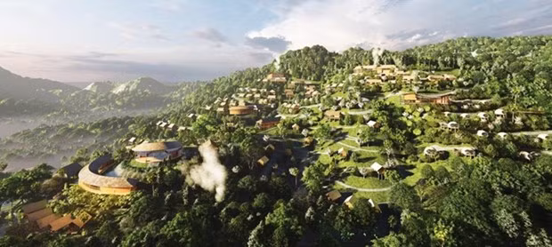 Mai Chau Culture Resort, Vietnam fue nominado al premio al mejor diseño de arquitectura de resort de 2023. (Fotografía: AADA)
