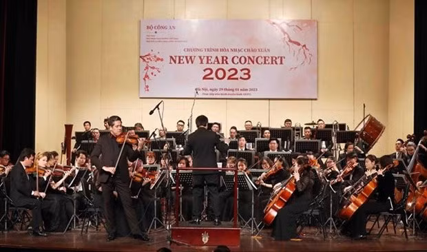 Panorama del concierto. (Fotografía: VNA)