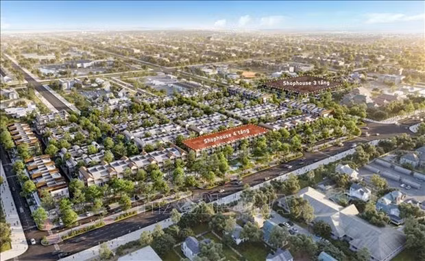 El proyecto de viviendas comerciales lujosas Artisan Park en Binh Duong. (Fotografía: VNA)