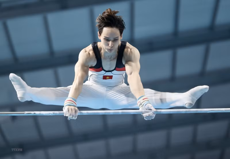 El atleta Dinh Phuong Thanh. (Fotografía: VNA)