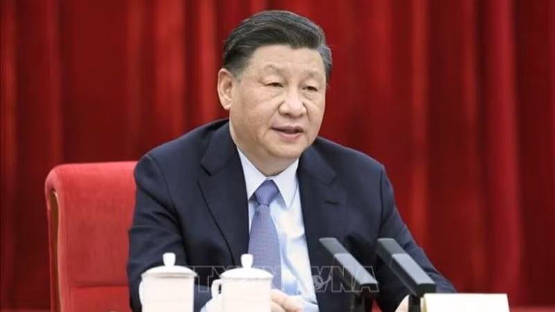 El secretario general del Partido Comunista de China y presidente del país, Xi Jinping. (Fotografía: Xinhua/VNA)